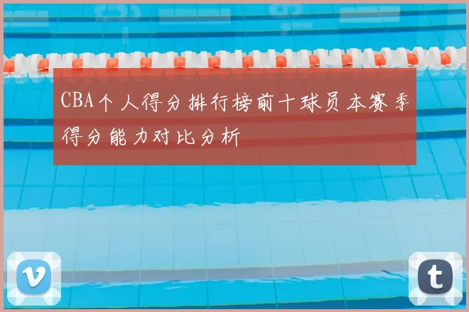CBA个人得分排行榜前十球员本赛季得分能力对比分析