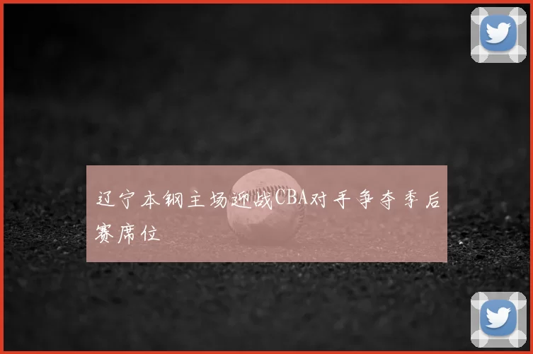 辽宁本钢主场迎战CBA对手争夺季后赛席位